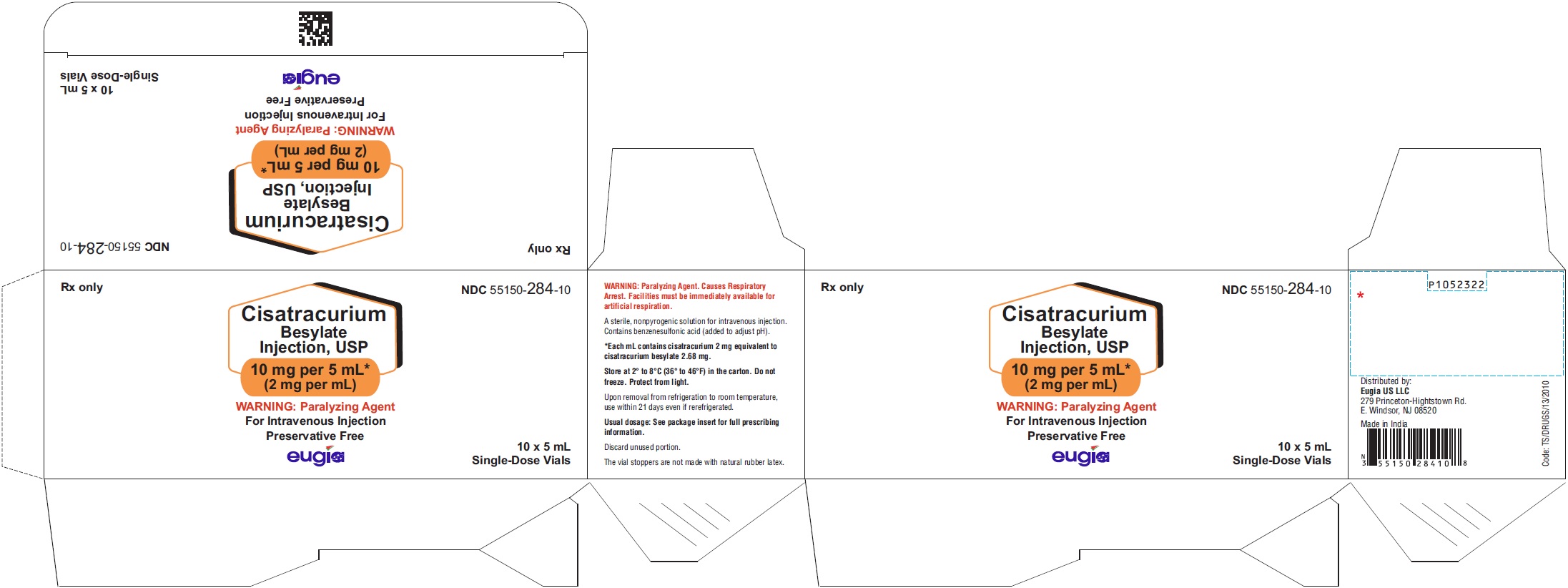 PACKAGE LABEL-PRINCIPAL DISPLAY PANEL - 10 mg per 5 mL (2 mg per mL) - Container-Carton (10 Vials)