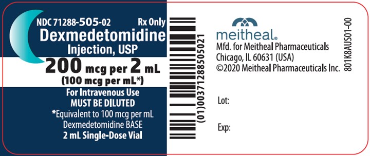 PRINCIPAL DISPLAY PANEL – Dexmedetomidine Injection, USP 200 mcg per 2 mL Vial Label