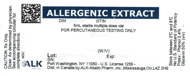 PRINCIPAL DISPLAY PANEL
ALLERGENIC EXTRACT
DIN 00299987
5mL sterile multiple dose vial
FOR PERCUTANEOUS TESTING ONLY 
