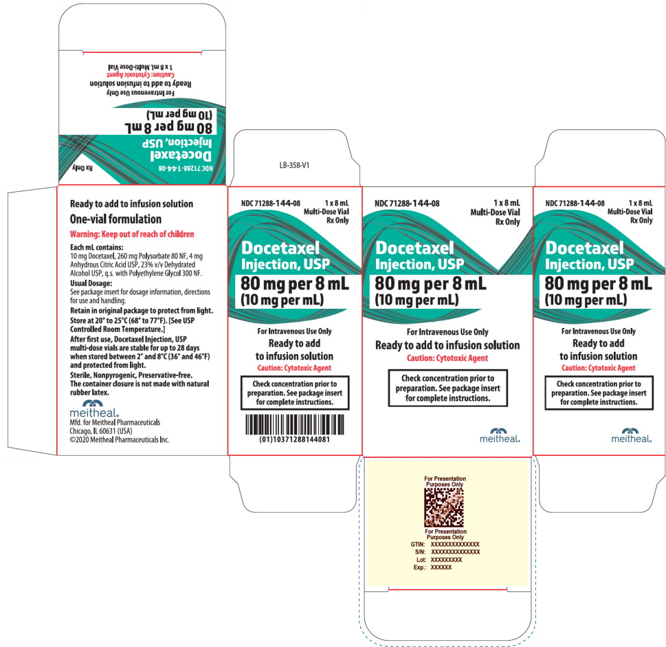 PRINCIPAL DISPLAY PANEL – Docetaxel Injection, USP 8 mL Vial Carton