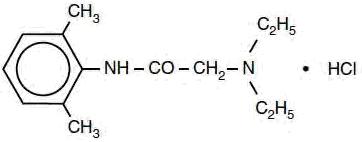 Lidocaine Hydrochloride Chemical Structure