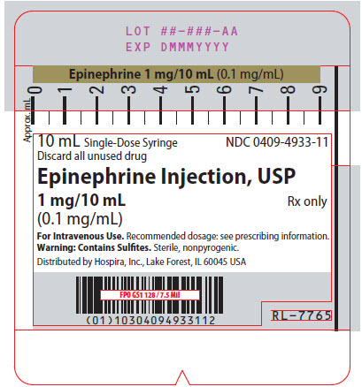 PRINCIPAL DISPLAY PANEL - 10 mL Syringe Label