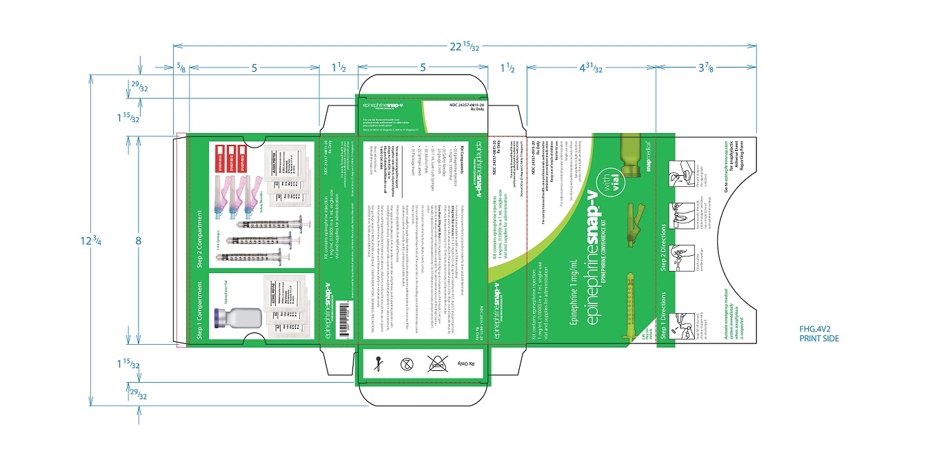 epinephrinesnap-v primary package label