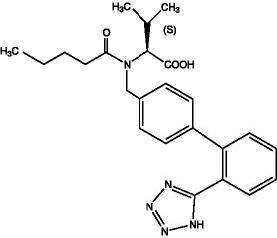 Valsartan structural formula