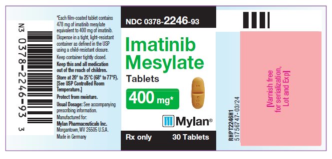 Imatinib Mesylate Tablets 400 mg Bottle Label