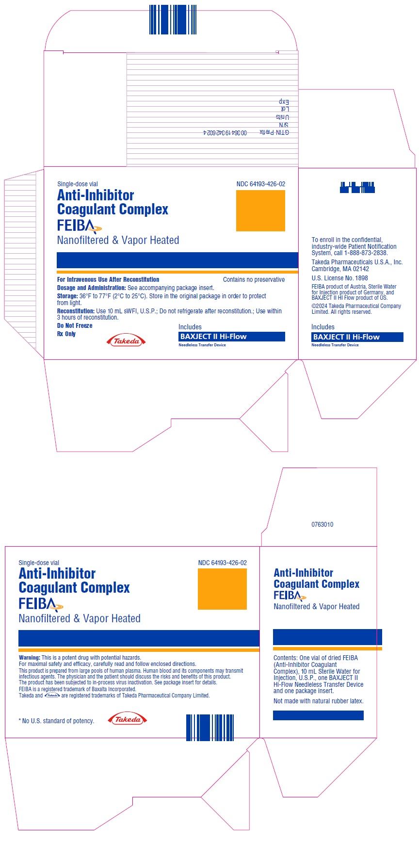 PRINCIPAL DISPLAY PANEL - Kit Carton - NDC 64193-426-02