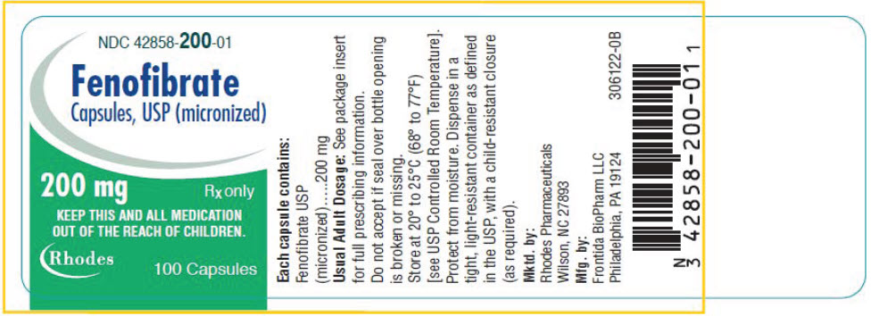 PRINCIPAL DISPLAY PANEL - 200 mg Capsule Bottle Label