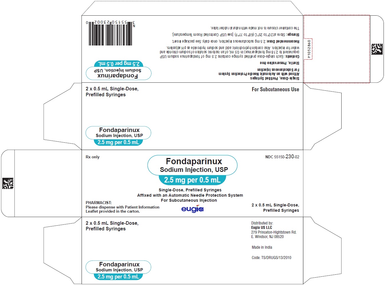 PACKAGE LABEL-PRINCIPAL DISPLAY PANEL - 2.5 mg per 0.5 mL - Prefilled Syringe-Carton (2 Syringes)