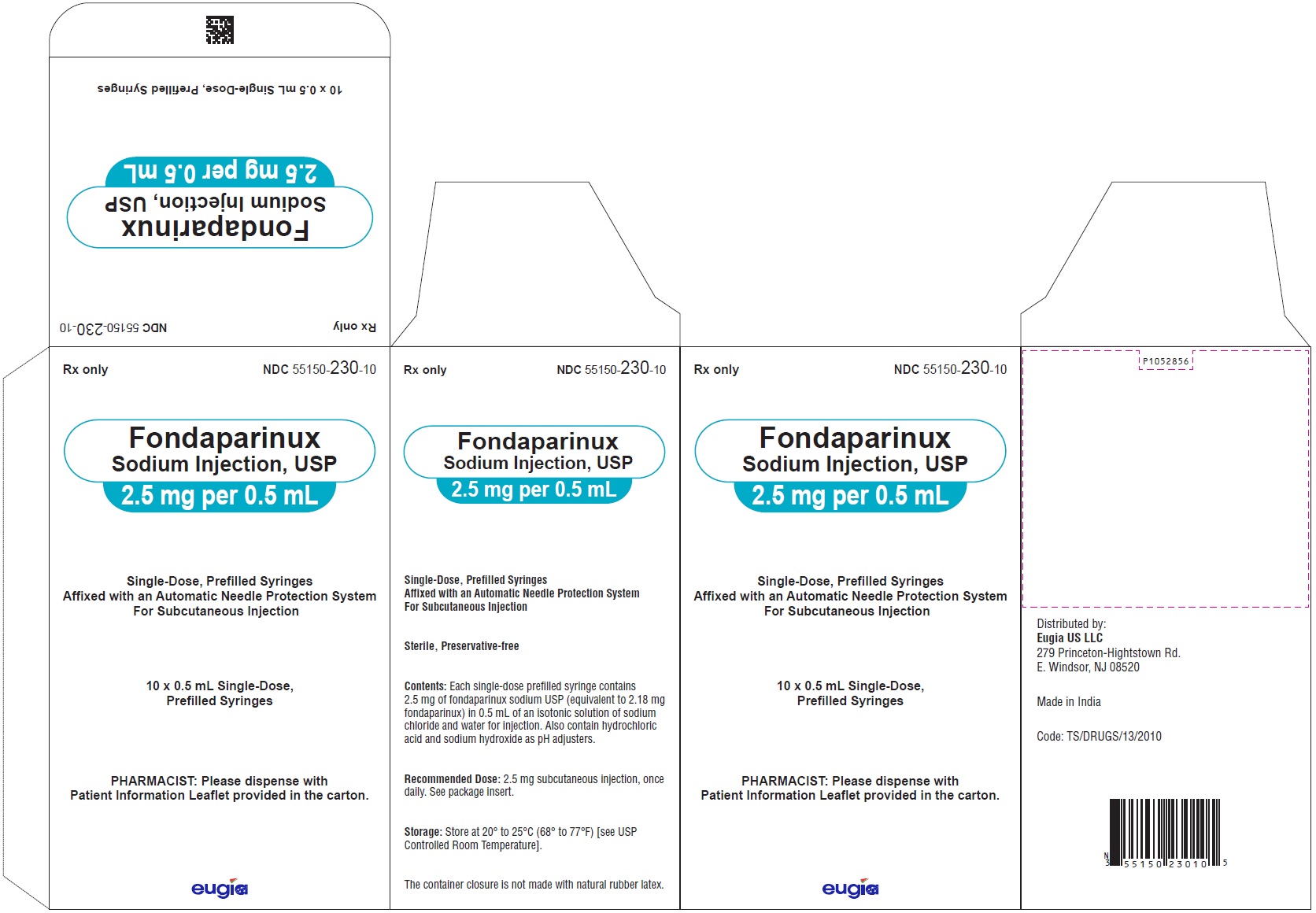 PACKAGE LABEL-PRINCIPAL DISPLAY PANEL - 2.5 mg per 0.5 mL - Prefilled Syringe-Carton (10 Syringes)