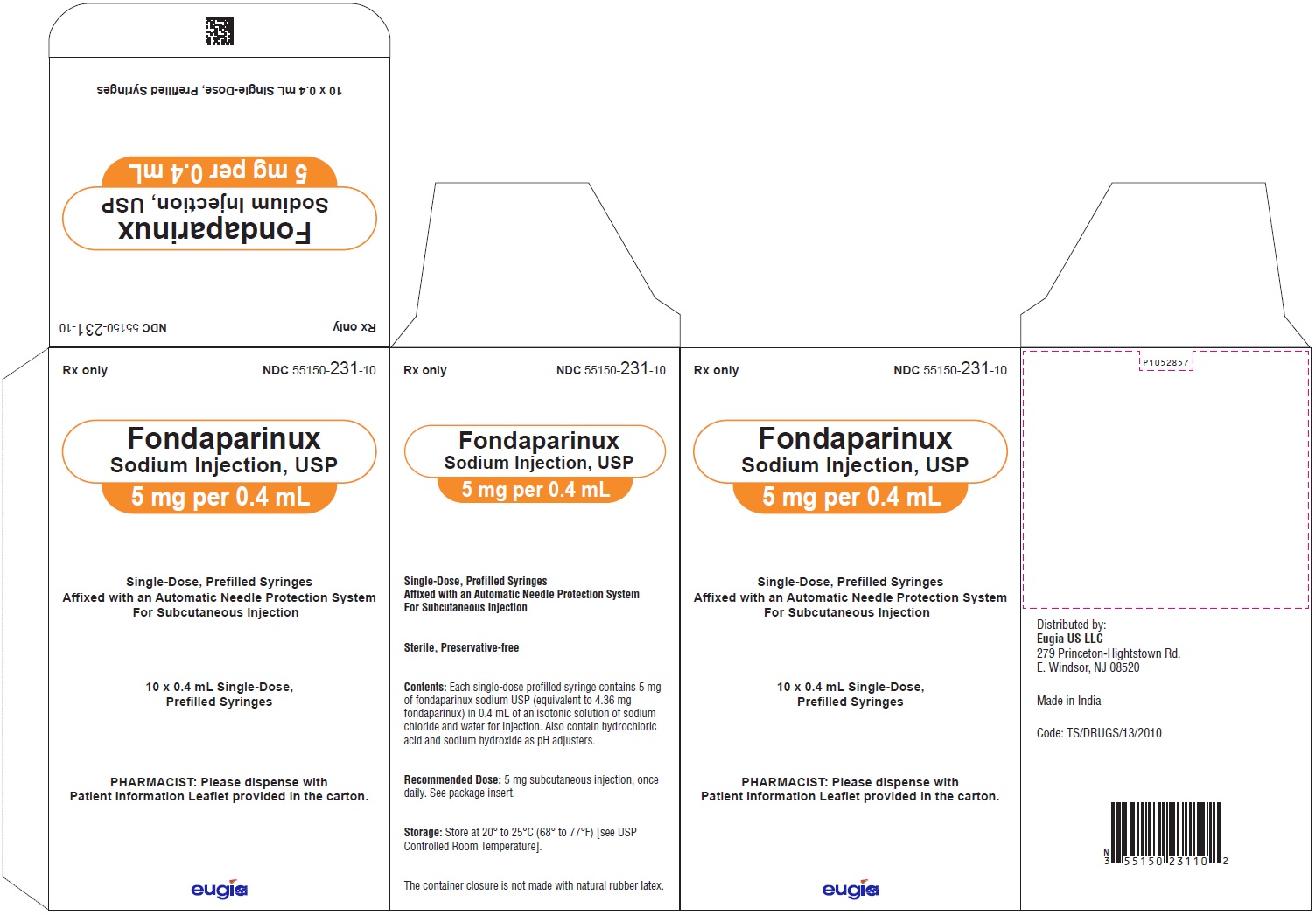 PACKAGE LABEL-PRINCIPAL DISPLAY PANEL - 5 mg per 0.4 mL - Prefilled Syringe-Carton (10 Syringes)