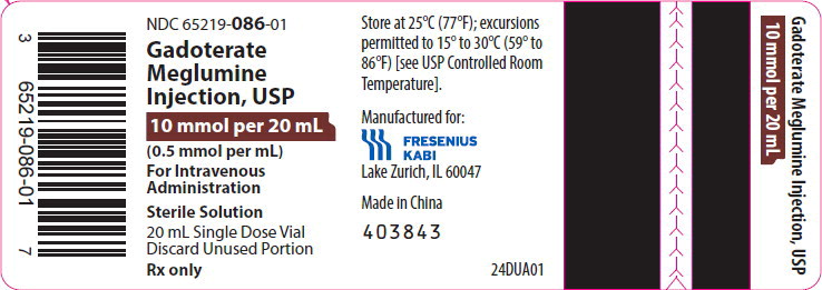 PRINCIPAL DISPLAY PANEL – 10 mmol per 20 mL Vial Label
