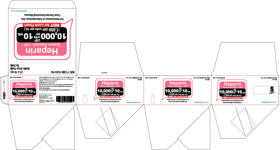 PRINCIPAL DISPLAY PANEL – Heparin Sodium Injection, USP 10,000 USP Carton
