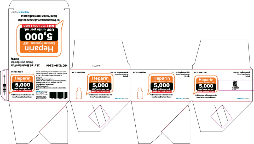 PRINCIPAL DISPLAY PANEL – Heparin Sodium Injection, USP 5,000 USP Carton
