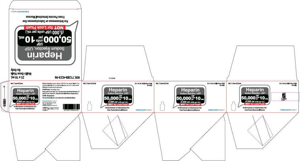 PRINCIPAL DISPLAY PANEL – Heparin Sodium Injection, USP 50,000 USP Carton
