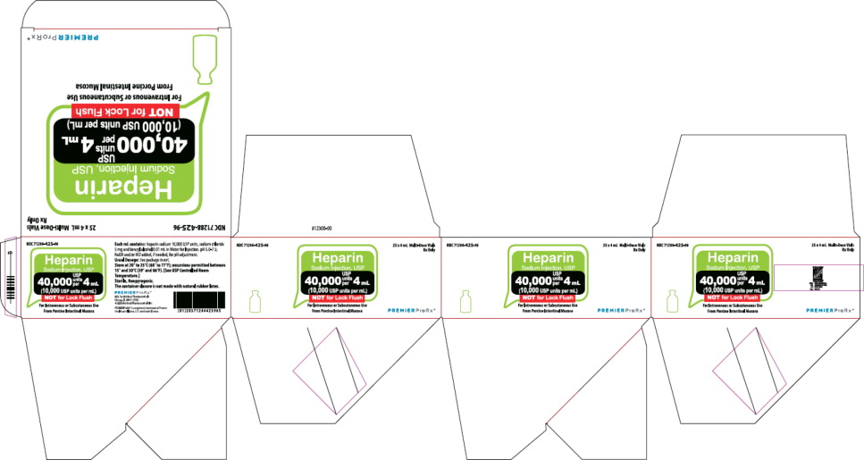 PRINCIPAL DISPLAY PANEL – Heparin Sodium Injection, USP 40,000 USP Carton
