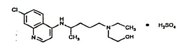 Hydroxychloroquine Sulfate Structural Formula