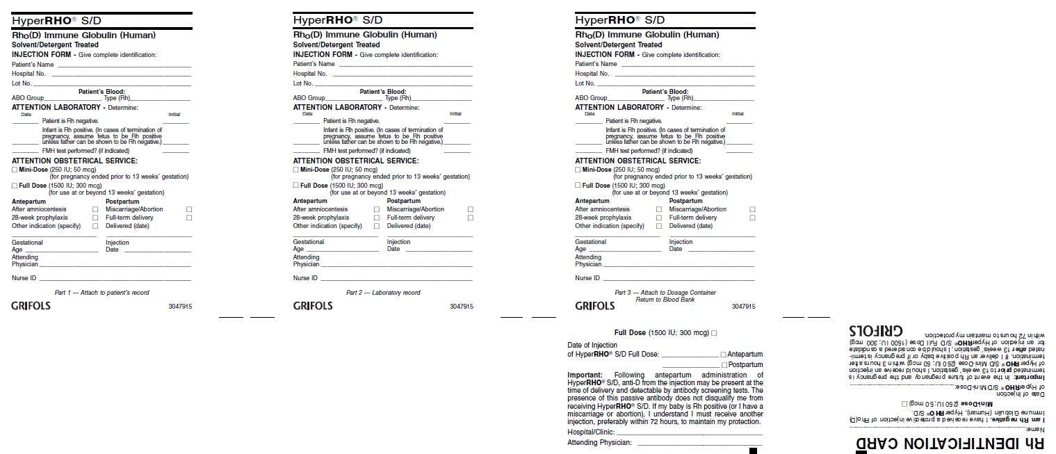 Patient Id and Injection Card