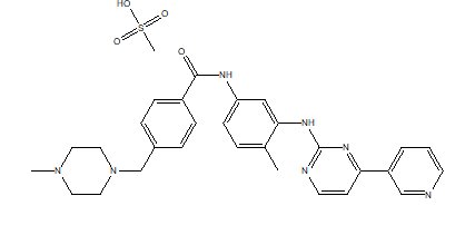 Imatinib mesylate Structural Formula