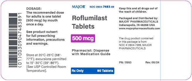 500 mcg bottle label