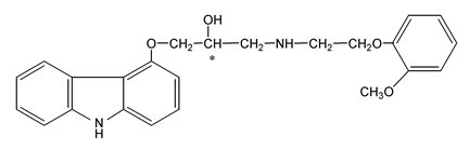 Carvedilol Chemical Structure