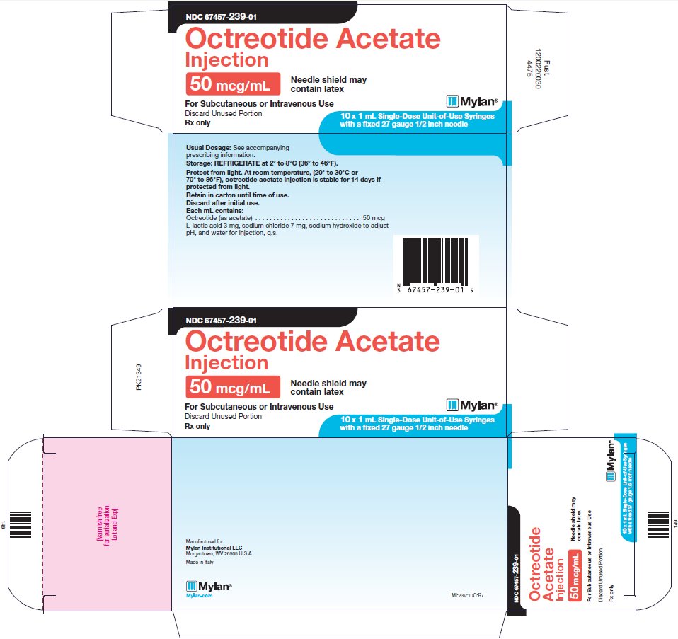 Octreotide Acetate Injection 50 mcg/mL Carton Label