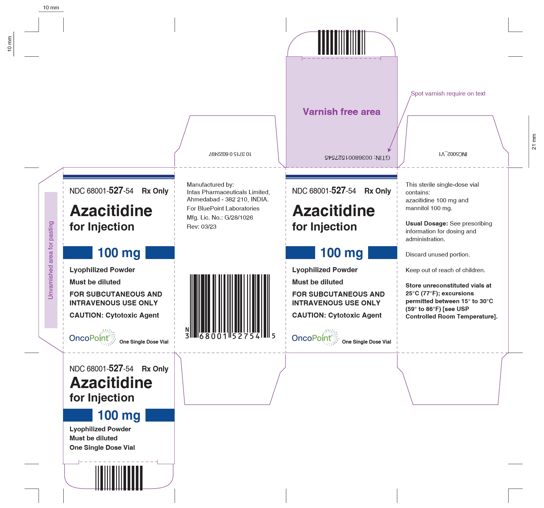 Azacitidine New Site Carton