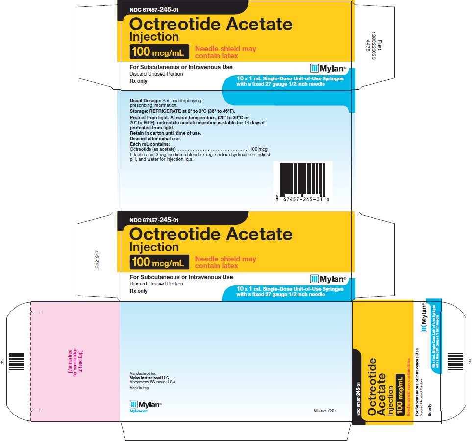 Octreotide Acetate Injection 100 mcg/mL Carton Label