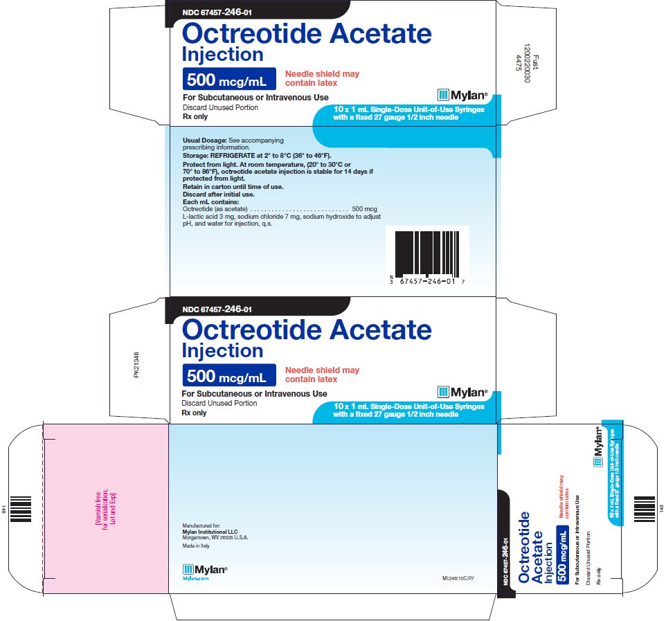 Octreotide Acetate Injection 500 mcg/mL Carton Label