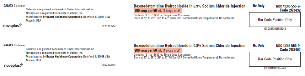 DexMed NovaPlus Representative Carton Label 43066-555-24 1 of 2