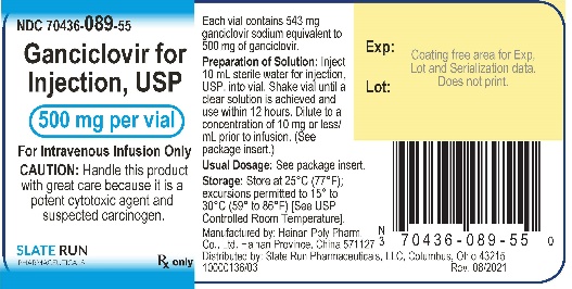 Ganciclovir for Injection, USP 500 mg vial