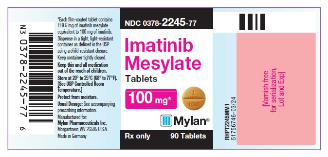 Imatinib Mesylate Tablets 100 mg Bottle Label