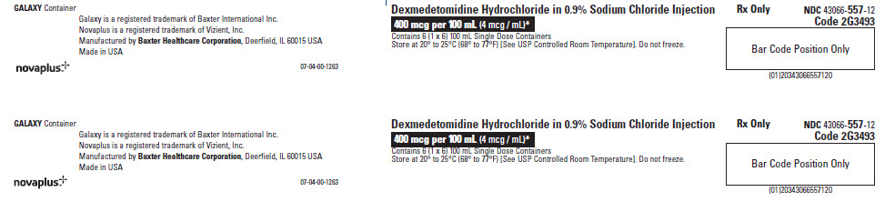 exMed NovaPlus Representative Carton Label 43066-557-12 1 of 2