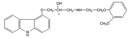 Carvedilol Structural Formula