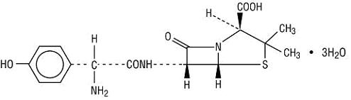 amoxicillin structural formula