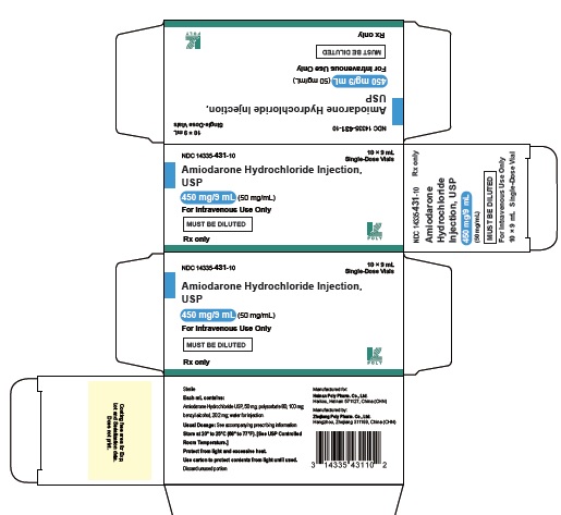 Amiodarone Hydrochloride Injection USP, 450 mg/9 mL Carton Label