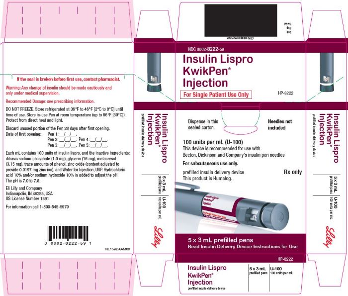 PACKAGE CARTON – Insulin Lispro Injection KwikPen 5ct
