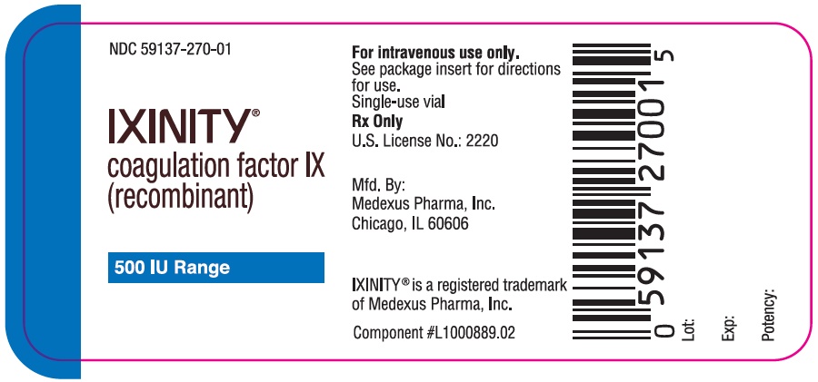 500 IU Single-Use Vial Label