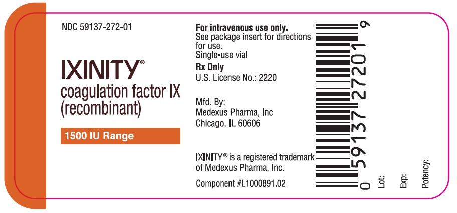 1500 IU Single-Use Vial Label