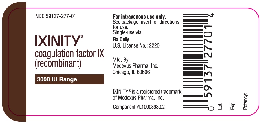 3000 IU Single-Use Vial Label