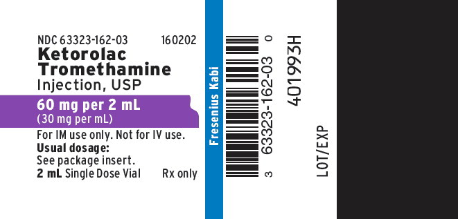 PACKAGE LABEL - PRINCIPAL DISPLAY – Ketorolac Tromethamine 2 mL Single Dose Vial Label
