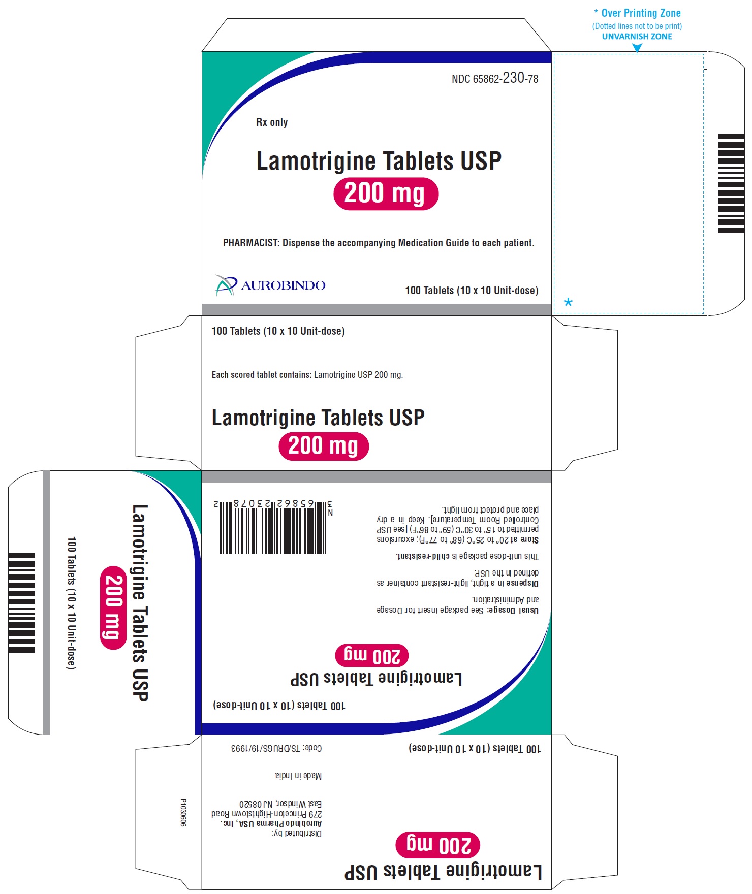 PACKAGE LABEL-PRINCIPAL DISPLAY PANEL - 200 mg Blister Carton (10 x 10 Unit-dose)