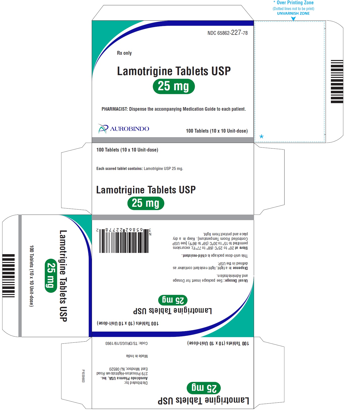 PACKAGE LABEL-PRINCIPAL DISPLAY PANEL - 25 mg Blister Carton (10 x 10 Unit-dose)