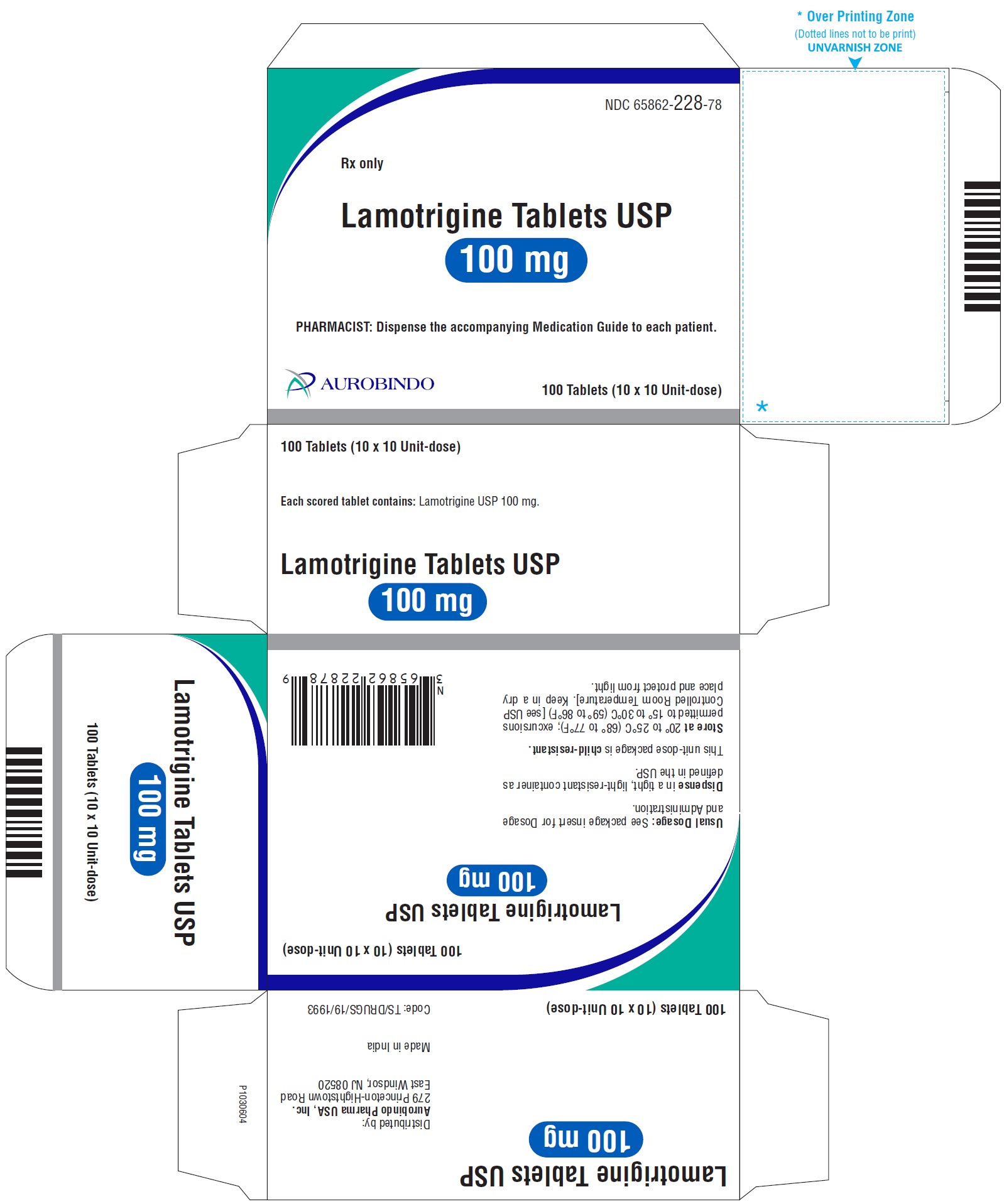 PACKAGE LABEL-PRINCIPAL DISPLAY PANEL - 100 mg Blister Carton (10 x 10 Unit-dose)