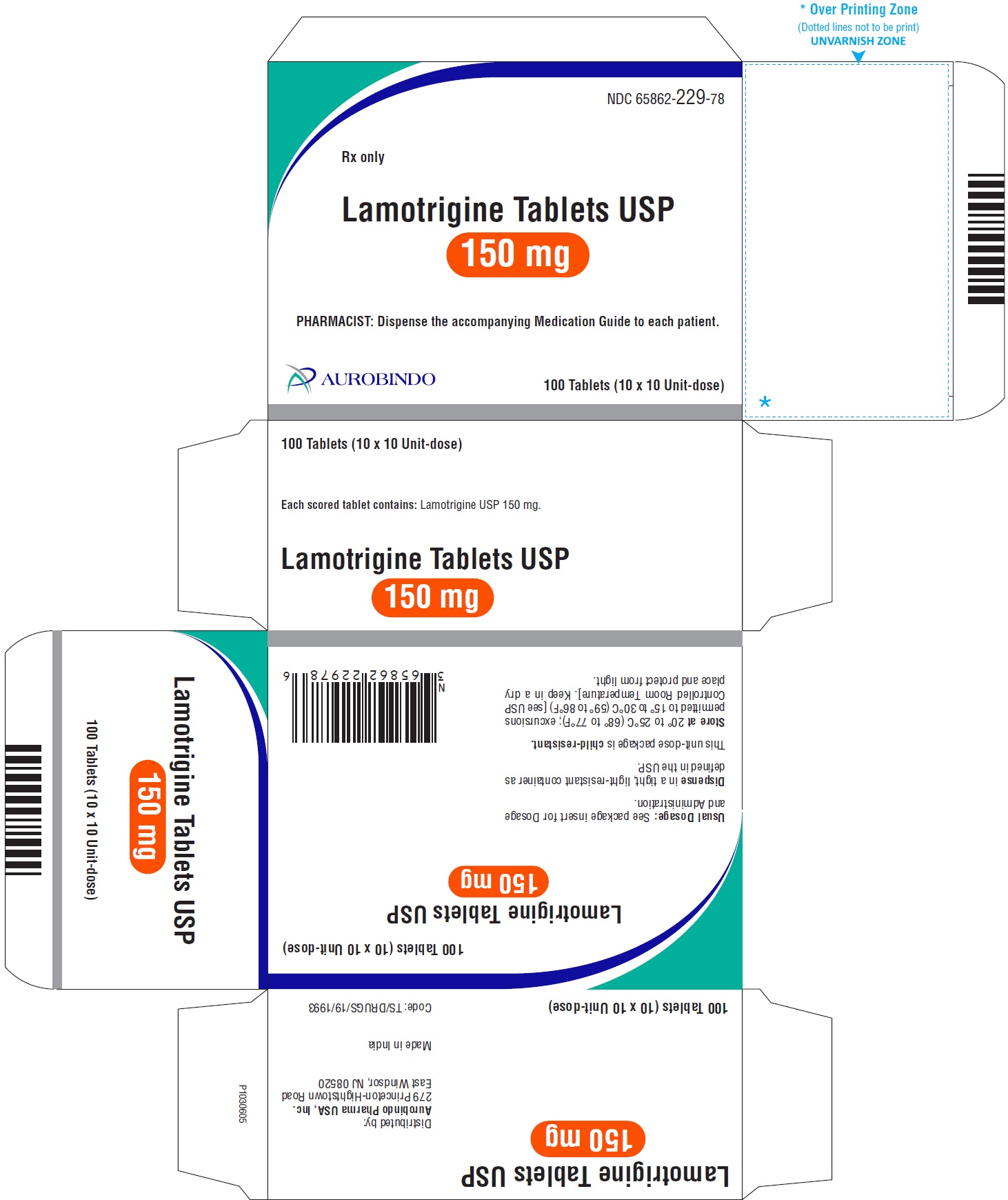 PACKAGE LABEL-PRINCIPAL DISPLAY PANEL - 150 mg Blister Carton (10 x 10 Unit-dose)