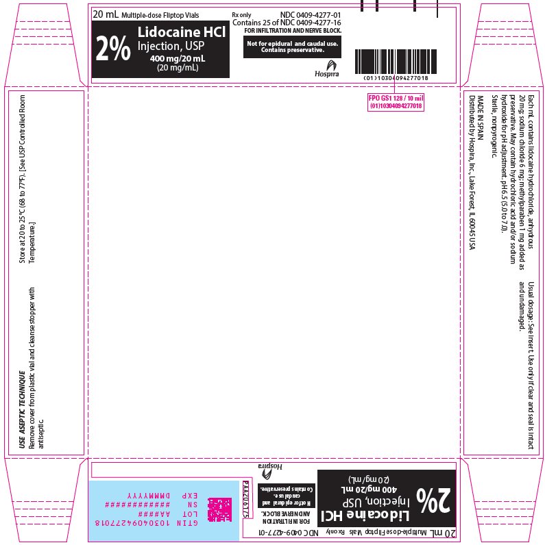 PRINCIPAL DISPLAY PANEL - 400 mg/20 mL Vial Tray