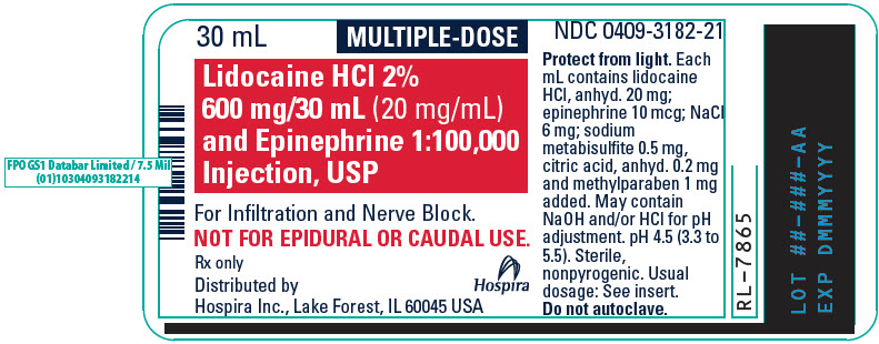 PRINCIPAL DISPLAY PANEL - 30 mL Vial Label - 3182