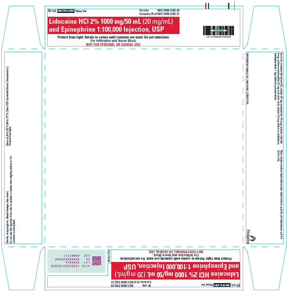 PRINCIPAL DISPLAY PANEL - 50 mL Vial Tray - 3182