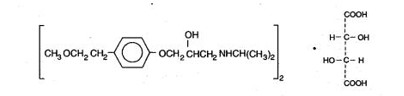 Metoprolol tartrate Tablet Structure