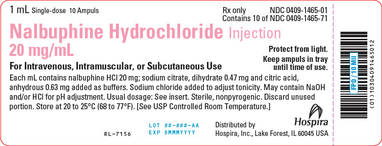 PRINCIPAL DISPLAY PANEL - 1 mL Ampule Tray Label - 1465