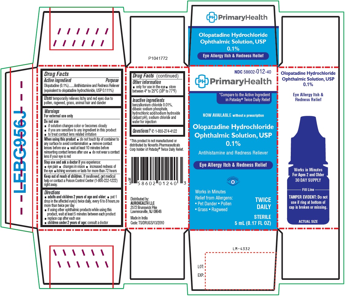 PACKAGE LABEL-PRINCIPAL DISPLAY PANEL-0.1% (5 mL Container Carton)